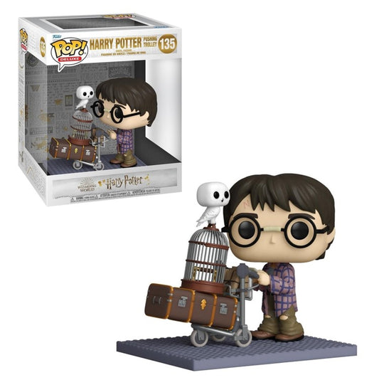 FUNKO POP Deluxe #135 Harry Potter pushing Trolley - Vinyl Figur - Neu
