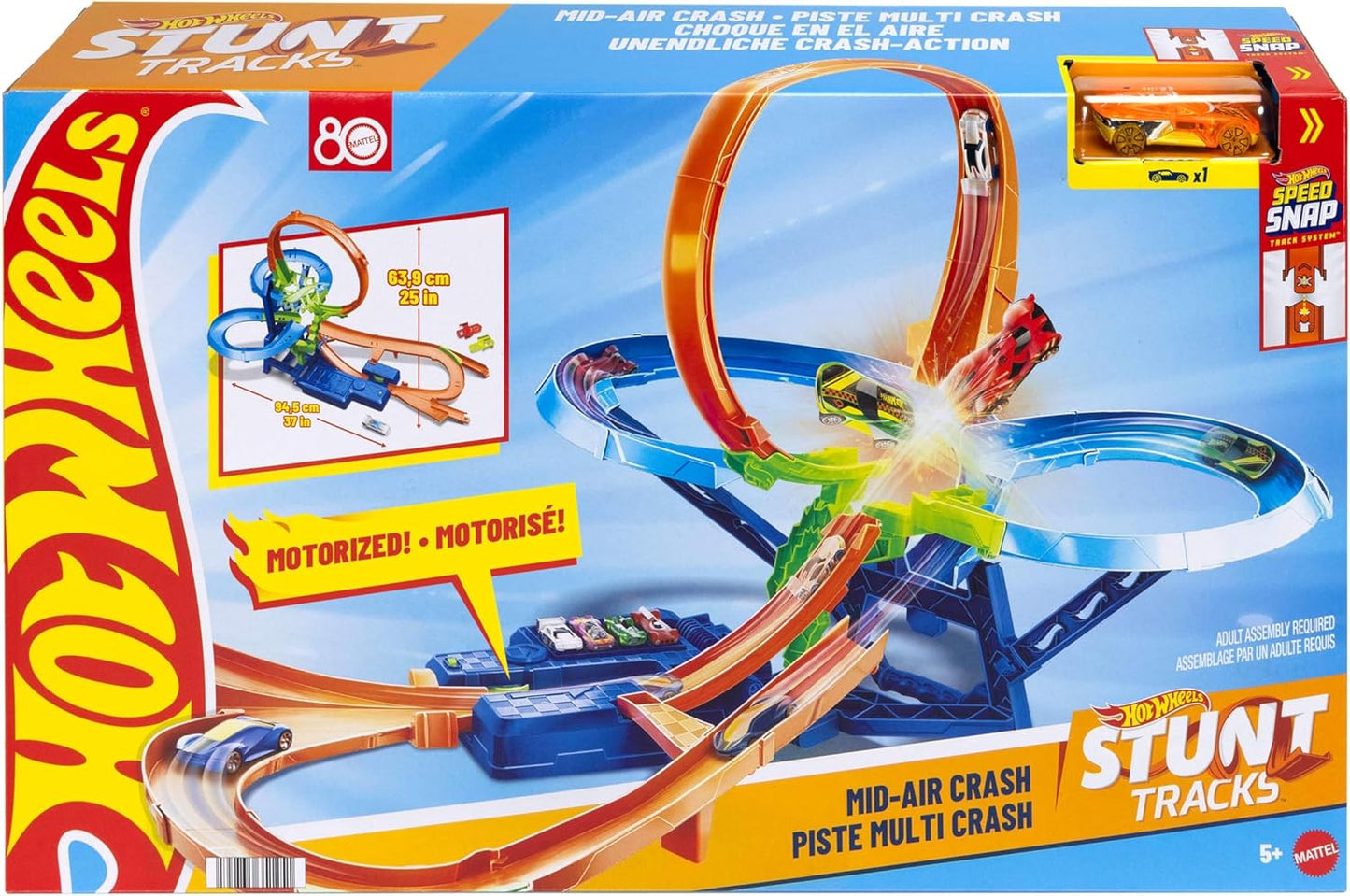 Hot Wheels Stunt Tracks JKJ78 Stunt Strecke mit Crash Action inkl einem Fahrzeug - B-Ware