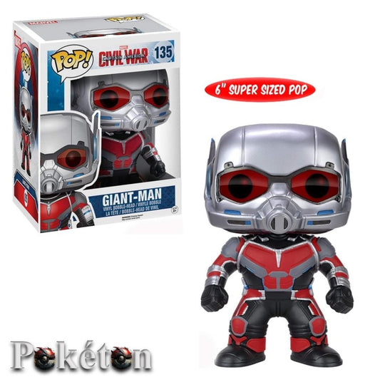 FUNKO POP 6" Super Sized Pop - Marvel Civil War #135 Giant-Man - Bobble Head Figur - NEU