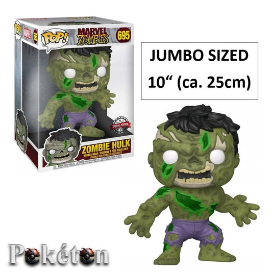 FUNKO POP 10" Jumbo Sized Pop - Marvel Zombies #695 Zombie Hulk - Bobble Head Figur - NEU (Kopie)