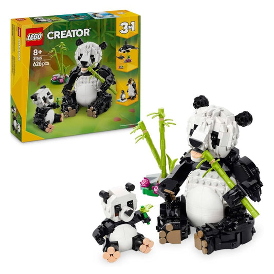 LEGO Creator 31165 Wilde Tiere 3 in 1 Tierfamilie Pandas, Pinguine & Orca Schwertwale - NEU