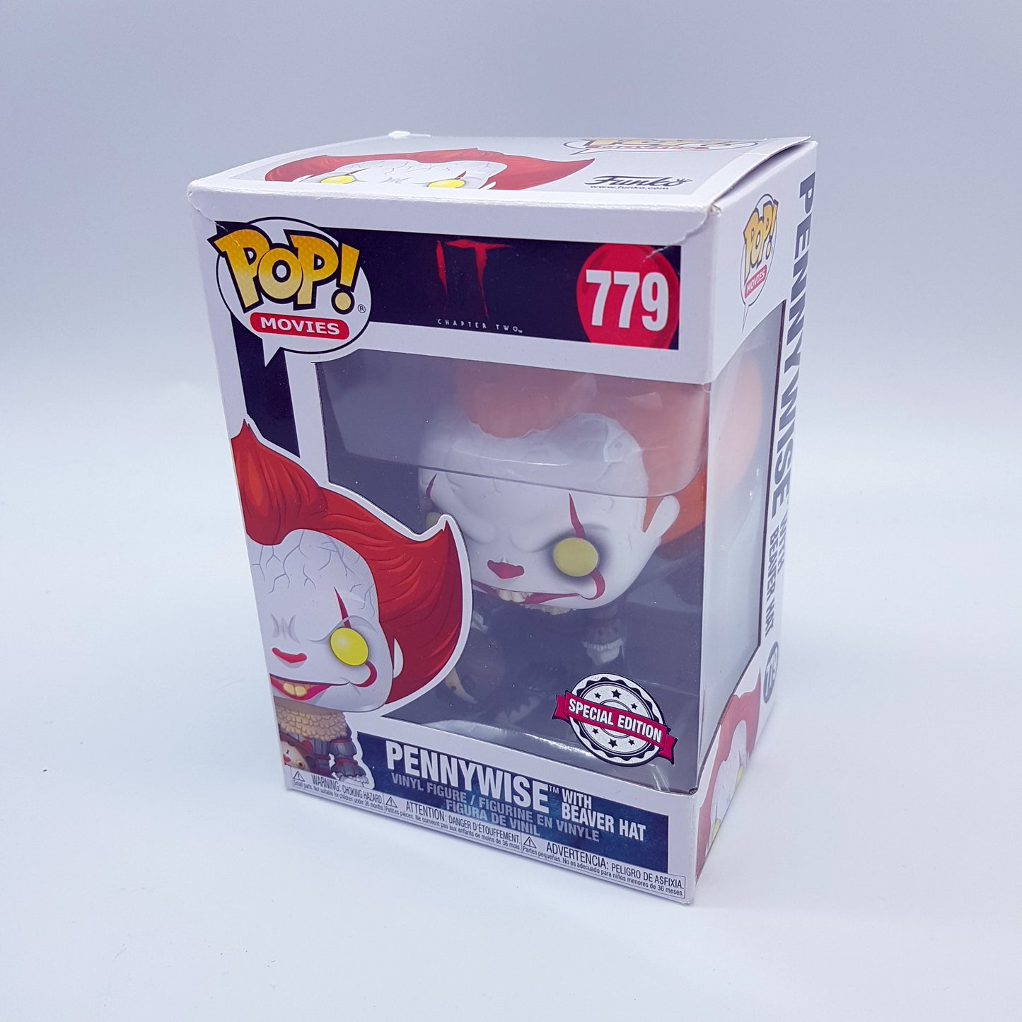 FUNKO POP - IT #779 Pennywise with Beaver Hat - Vinyl Figur - B-Ware