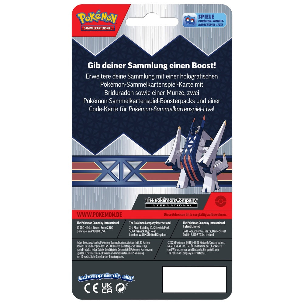 Pokemon TCG 2er Blister Jan 2025 (2 Booster) DE Fusionsangriff & Karmesin & Purpur Base