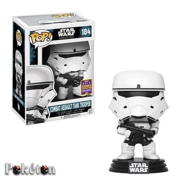 FUNKO POP Star Wars #184 Combat Assault Tank Trooper SDCC 2017 - Vinyl Figur NEU