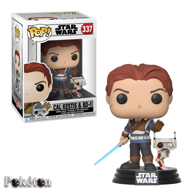 FUNKO POP Star Wars #337 Cal Kestis & BD-1 - Vinyl Figur NEU OVP