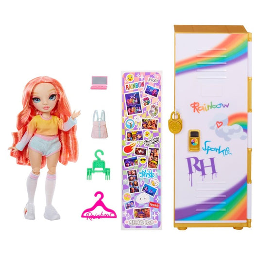Rainbow High Design & Style Puppe mit Schließfach Spielset Kinder Geschenk Spielzeug - NEU