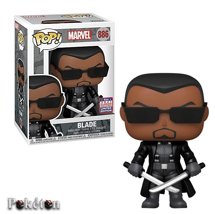 FUNKO POP Marvel #886 Blade - Bobble-Head Figur - NEU in OVP