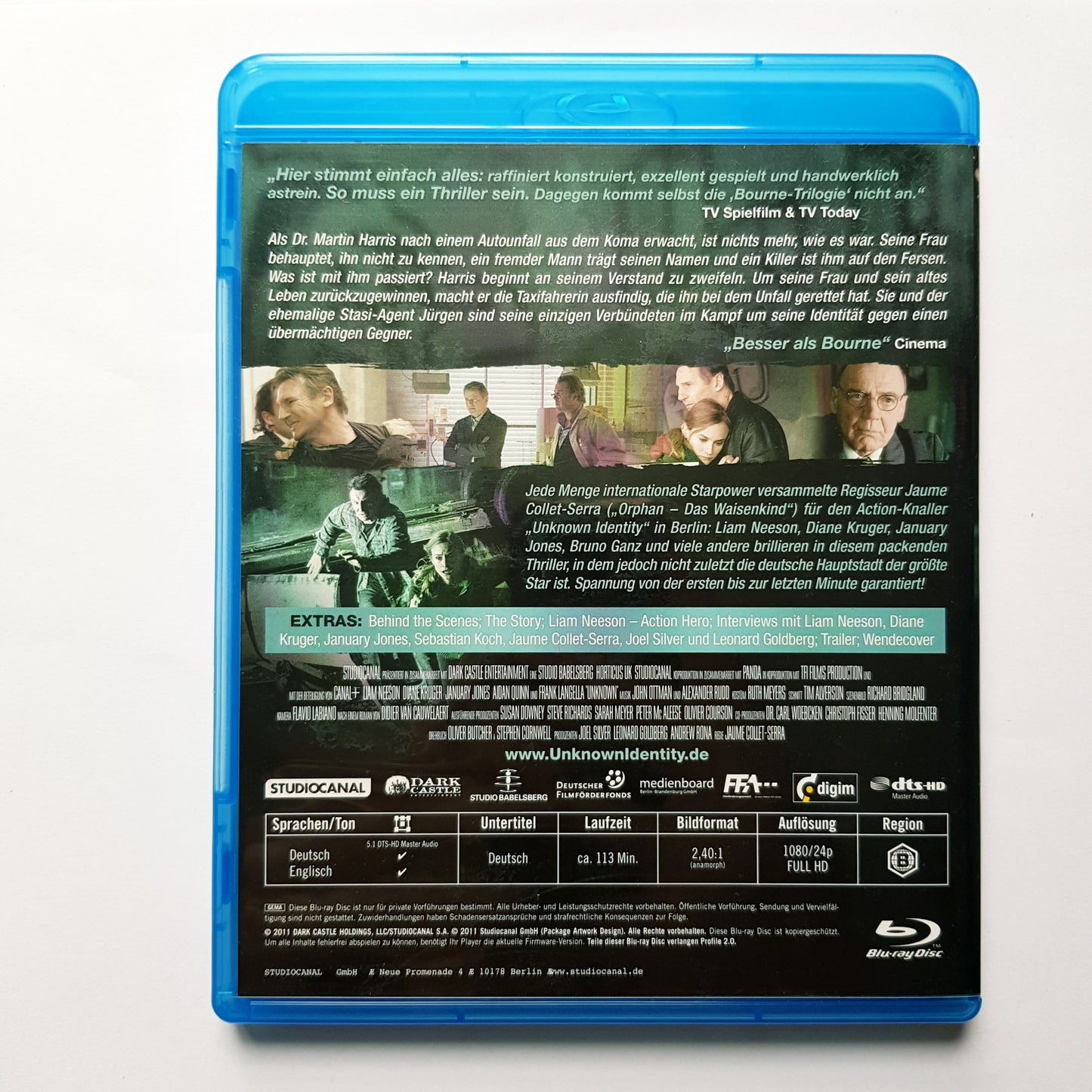 Unknown Identity - Hol dir dein Leben zurück - Liam Neeson - Blu Ray Zustand sehr gut