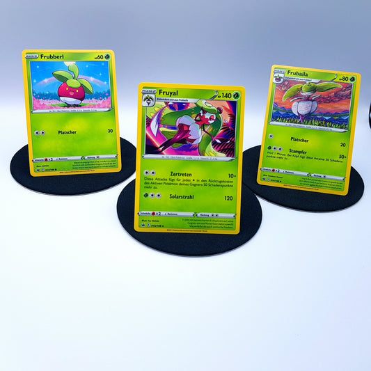 Frubberl 013/198 Frubaila 014/198 Fruyal 015/198 rare SWSH 2021 DE Pokemon