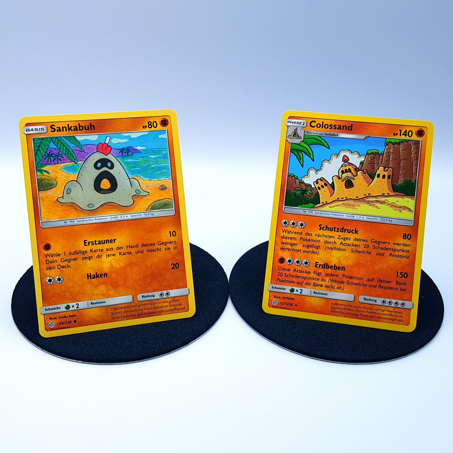 Sankabuh 126/236 Colossand 127/236 rare Sonne & Mond 2019 DE Pokemon