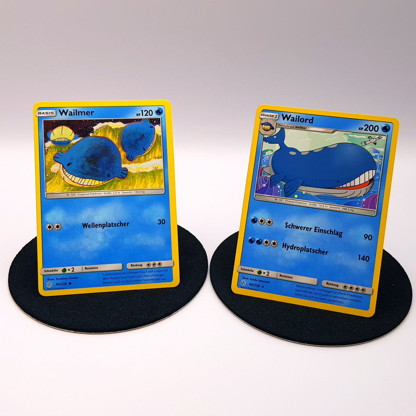 Wailmer 45/236 Wailord 46/236 rare Sonne & Mond 2019 DE Pokemon