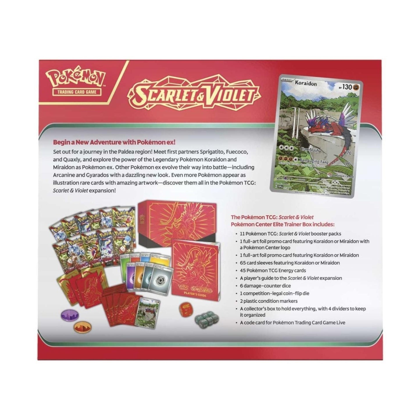 Pokemon Scarlet & Violet Koraidon Elite Trainer Box - TCG english