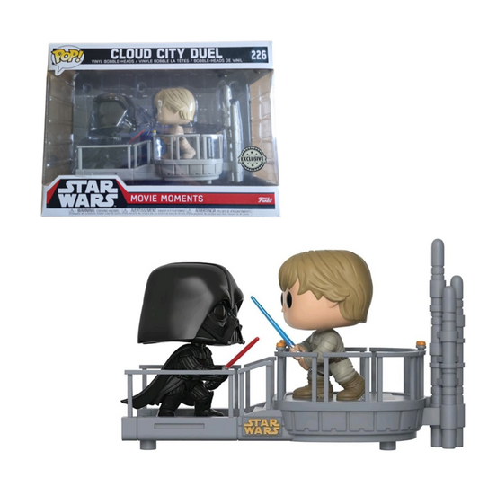 FUNKO POP - Movie Moments Star Wars 2er Pack #226 Cloud City Duel - Bobble Head - NEU