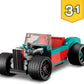 LEGO 31127 Creator 3-in-1 Straßenflitzer: Rennwagen, Muscle Car und Hot Rod Auto