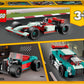 LEGO 31127 Creator 3-in-1 Straßenflitzer: Rennwagen, Muscle Car und Hot Rod Auto