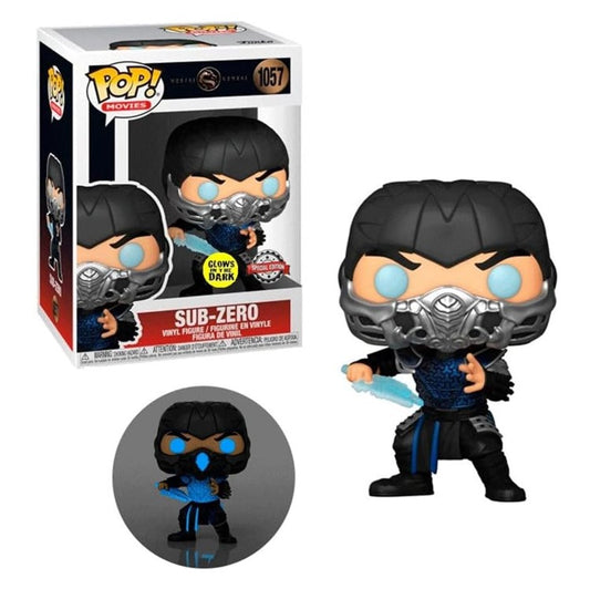 FUNKO POP Mortal Kombat #1057 Sub-Zero (Glows in the Dark) - Vinyl Figur - NEU
