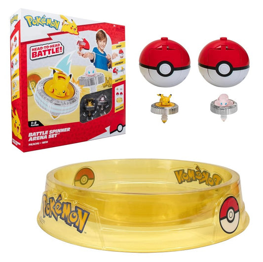 Pokémon PKW4403 - Battle Spinner Arena Set mit Mew und Pikachu Spielset - NEU