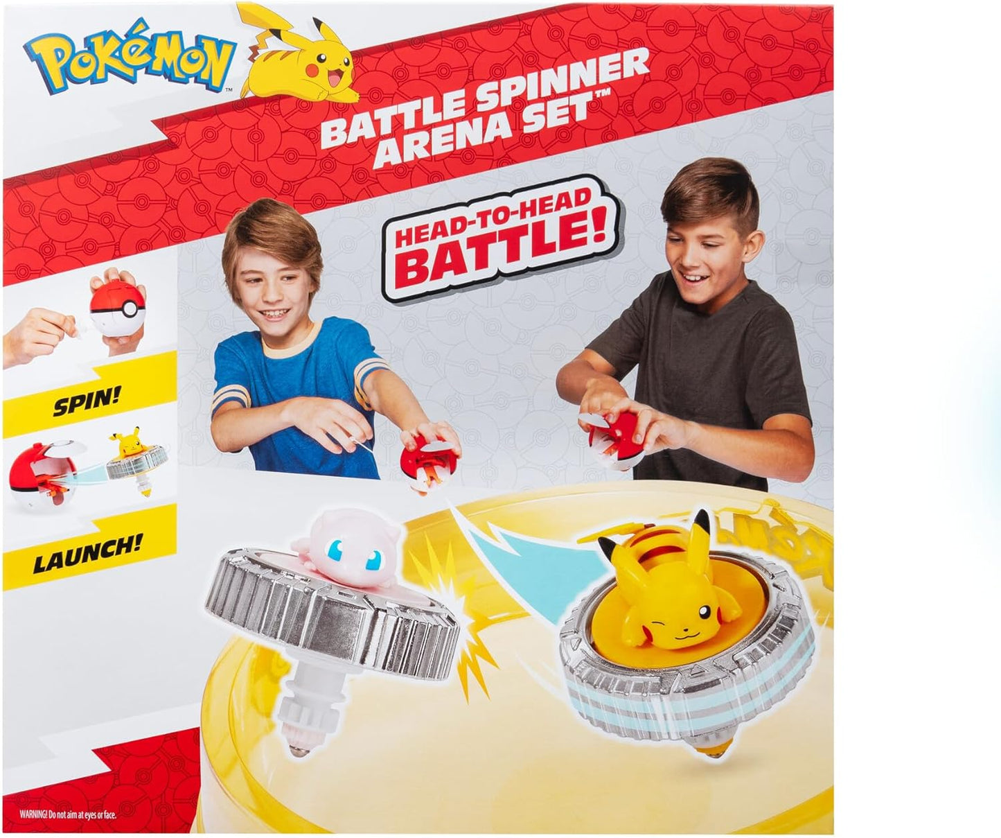 Pokémon PKW4403 - Battle Spinner Arena Set mit Mew und Pikachu Spielset - NEU