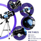 Teleskop Kinder Einsteiger 30070MM Astronomisches Fernrohr Refraktor Stativ & Sucherfernrohr