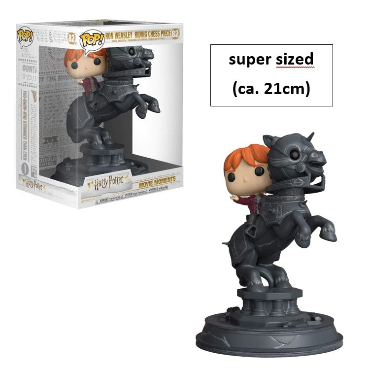FUNKO POP - Super Pop 21cm - Harry Potter #82 Ron Weasley riding Chess Piece - Vinyl Figur - Neu