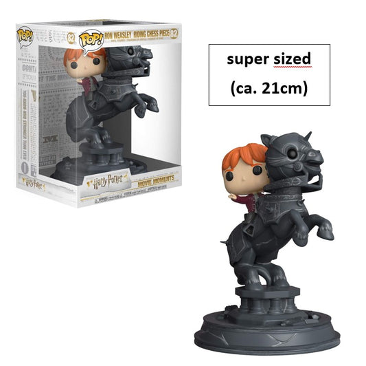 FUNKO POP - Super Pop 21cm - Harry Potter #82 Ron Weasley riding Chess Piece - Vinyl Figur - Neu