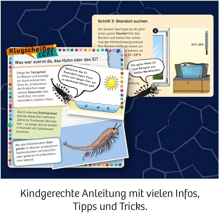 KOSMOS 654160 - Wuselnde Salzkrebse Triops - Erwecke die Urzeit zum Leben - Experimentier-Set für Kinder