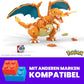 Mega GWY77 Mattel - Pokemon Glurak Charizard 222 Teile Spielzeug - NEU