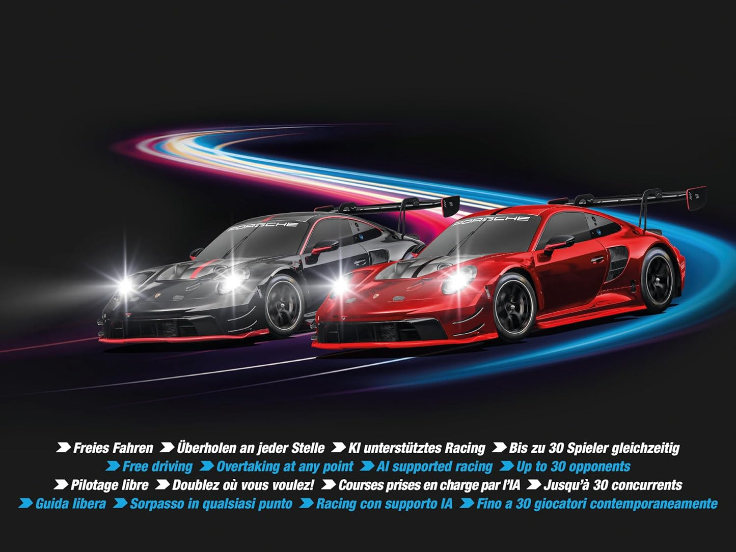 Carrera HYBRID Devil Drivers Porsche 911 GT3 R  Steuerung per Smartphone App - NEU