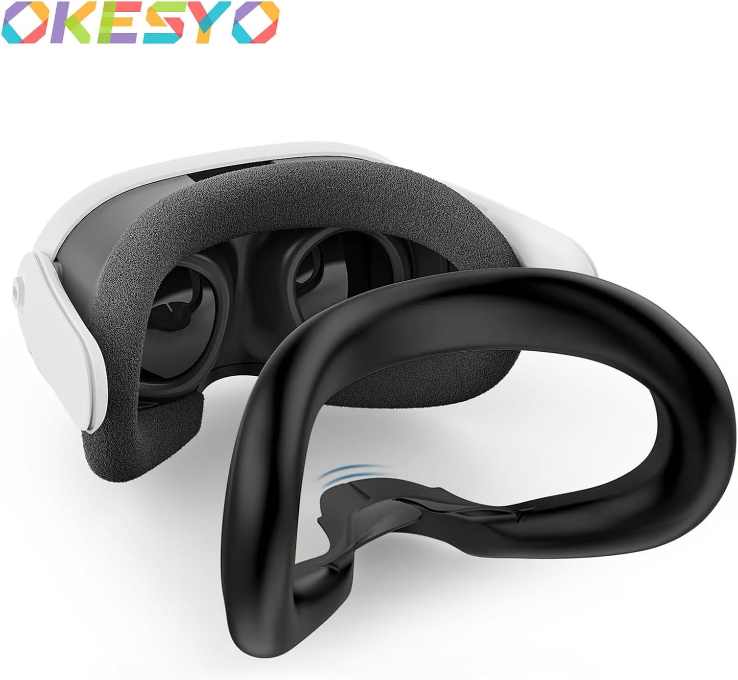 OKESYO Meta Quest 3 Elite Strap Headstrap RGB Gaming Charging Headstrap (7 teilig)