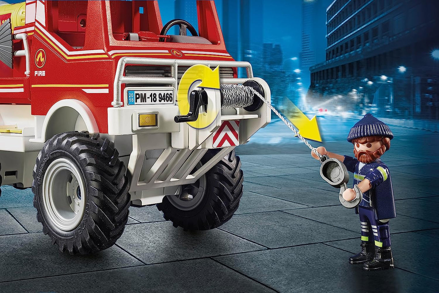 PLAYMOBIL City Action 9466 Feuerwehr-Truck mit Licht- und Soundeffekten NEU & OVP