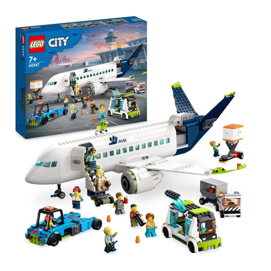 LEGO 60367 City Passagierflugzeug Spielzeug-Set mit 9 Minifiguren - B-Ware
