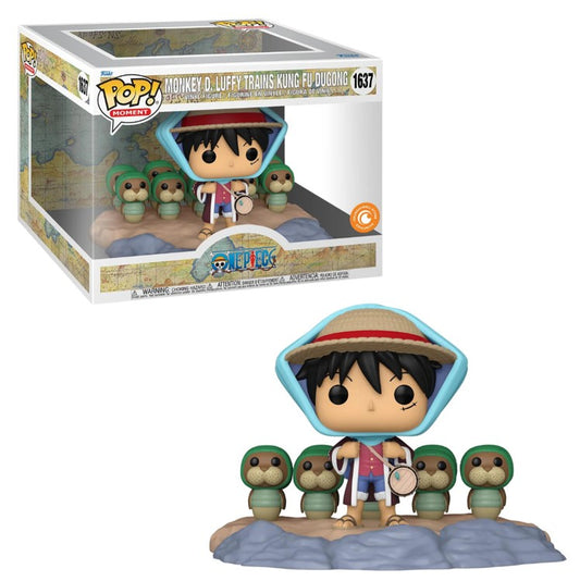 FUNKO POP One Piece #1637 Monkey D. Luffy Trains Kung Fu Dugong - Vinyl Figur - NEU