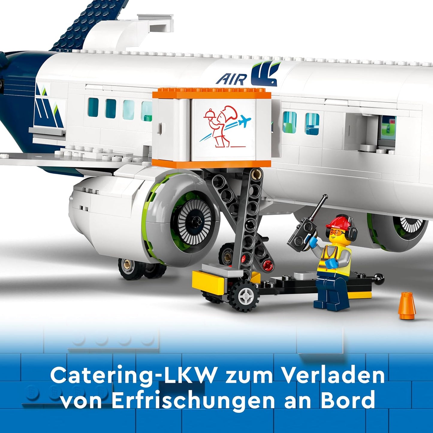 LEGO 60367 City Passagierflugzeug Spielzeug-Set mit 9 Minifiguren - B-Ware