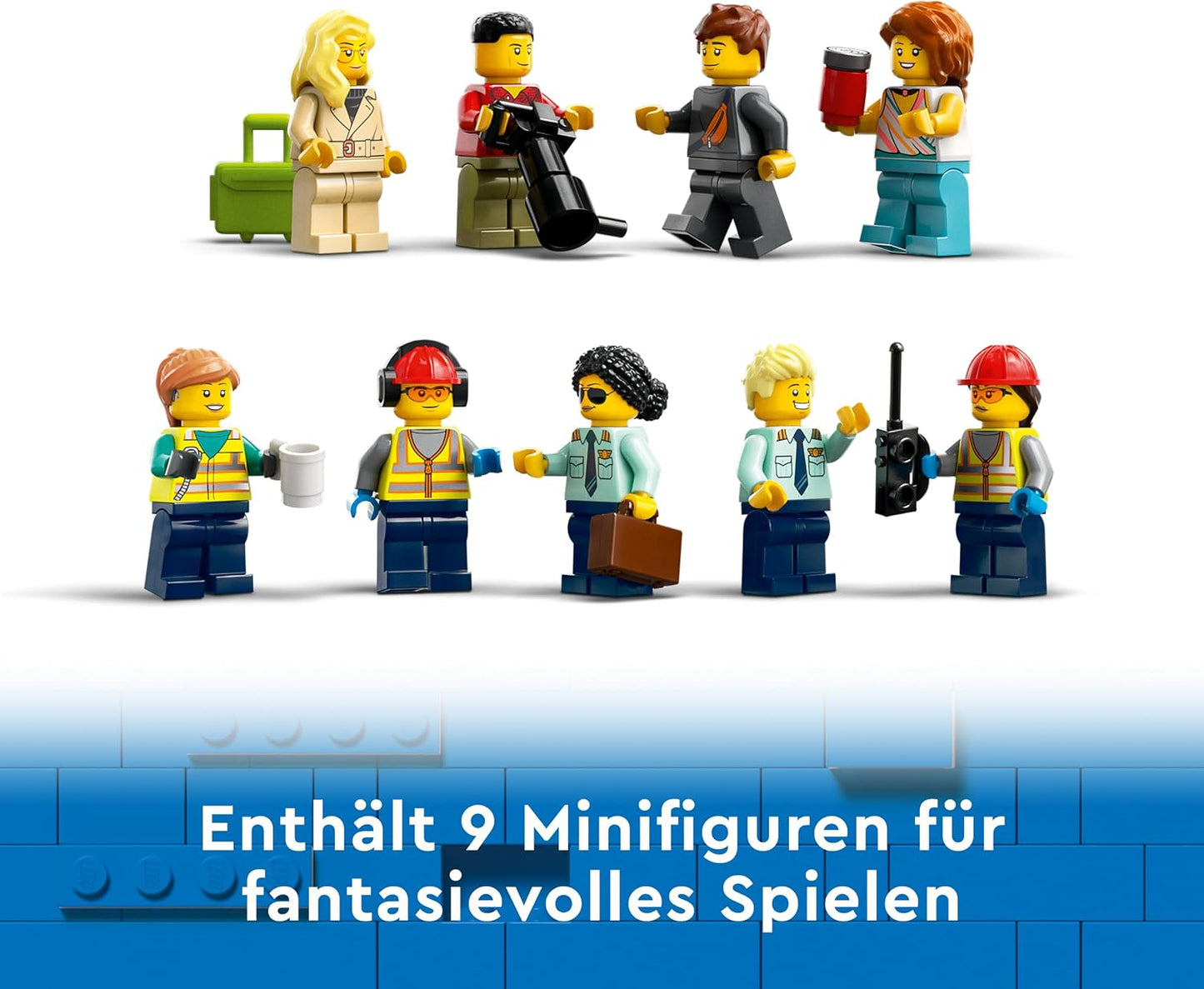 LEGO 60367 City Passagierflugzeug Spielzeug-Set mit 9 Minifiguren - B-Ware