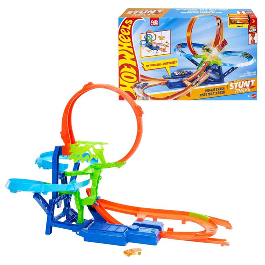 Hot Wheels Stunt Tracks JKJ78 Stunt Strecke mit Crash Action inkl einem Fahrzeug - B-Ware