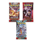 Pokémon TCG 3x Booster Pack Karmesin & Purpur - Obsidian Flammen / Paradoxrift / Ewige Rivalen