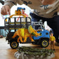 SCHLEICH Dinosaurs 42565 Triceratops Truck Mission Dino Figur - gebraucht neuwertig