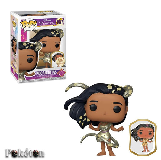 FUNKO POP Disney Ultimate Princess #1077 Pocahontas with Pin - Vinyl Figur OVP NEU