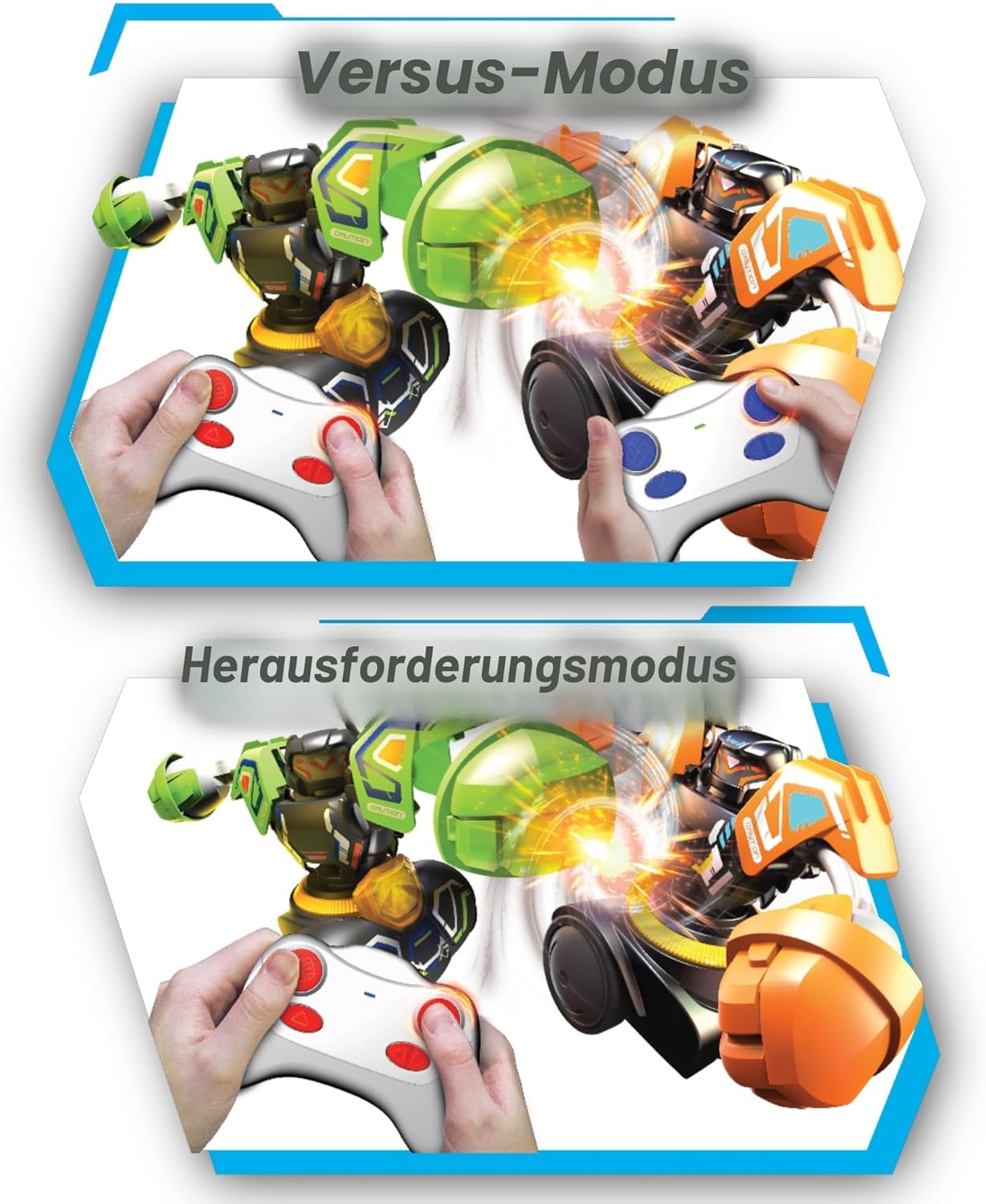 Silverlit YCOO Roboter Kombat Tornado 360 Grad (2er Set) mit Licht & Sound - B-Ware