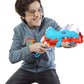 NERF DinoSquad Tricera-Blast Blaster, aufklappbarer 3-Dart Lauf, 12 Nerf Darts Triceratops