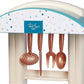 Ecoiffier Gourmet Küche für Kinder mit Zubehör Spielzeug Kinderküche kochen 58cm