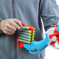 NERF DinoSquad Tricera-Blast Blaster, aufklappbarer 3-Dart Lauf, 12 Nerf Darts Triceratops