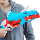 NERF DinoSquad Tricera-Blast Blaster, aufklappbarer 3-Dart Lauf, 12 Nerf Darts Triceratops