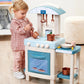 Ecoiffier Gourmet Küche für Kinder mit Zubehör Spielzeug Kinderküche kochen 58cm