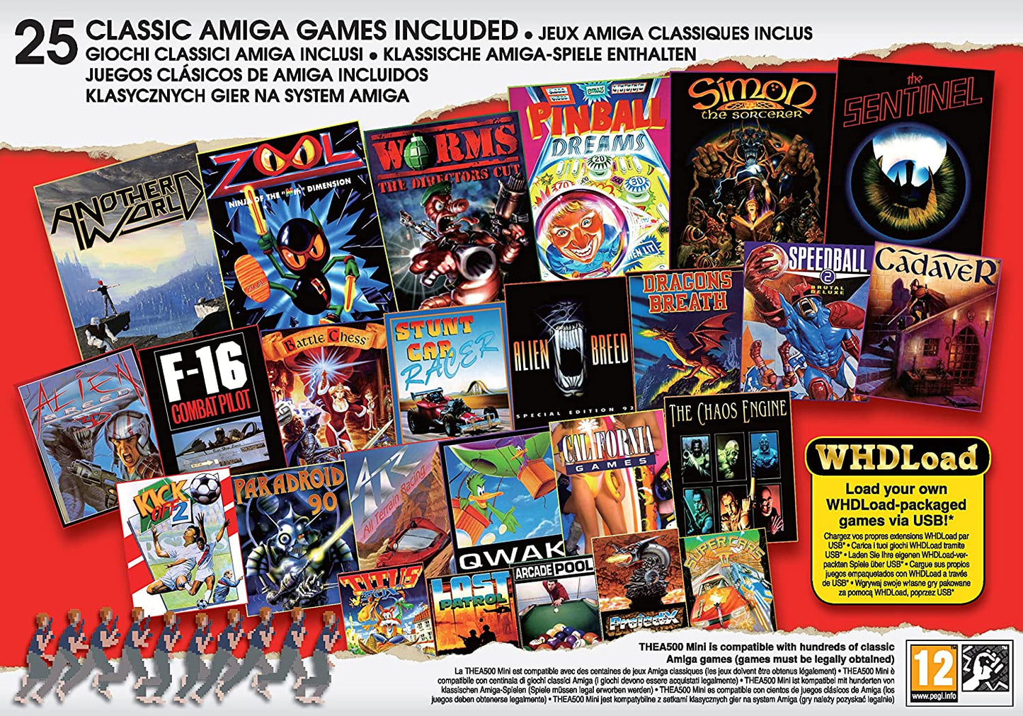 Amiga A500 Mini mit 25 Games Spielen Spielkonsole Retro NEU OVP