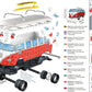 Ravensburger 3D Puzzle 12516 - Volkswagen T1 rot weiß Surfer Edition - 162 Teile - NEU