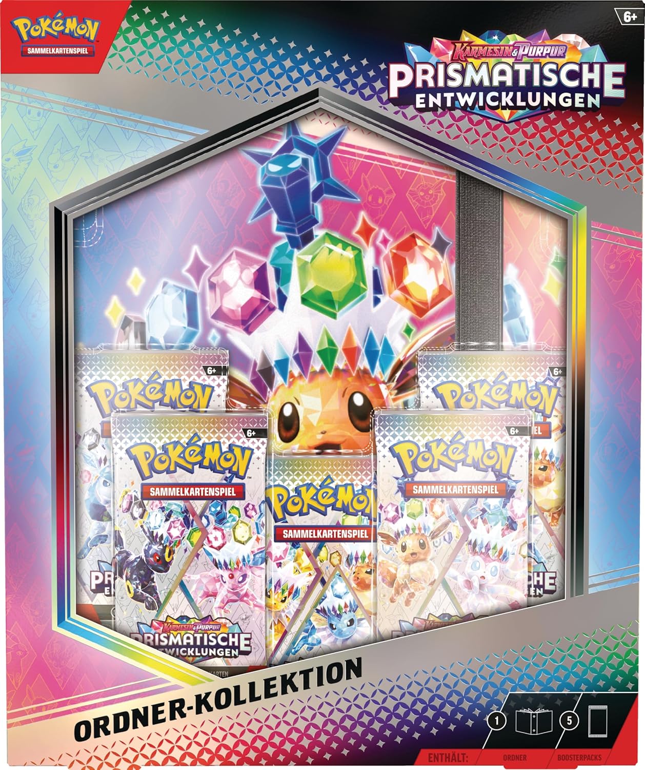 Pokemon Binder Collection Ordner Kollektion prismatische Entwicklungen TCG Deutsch OVP