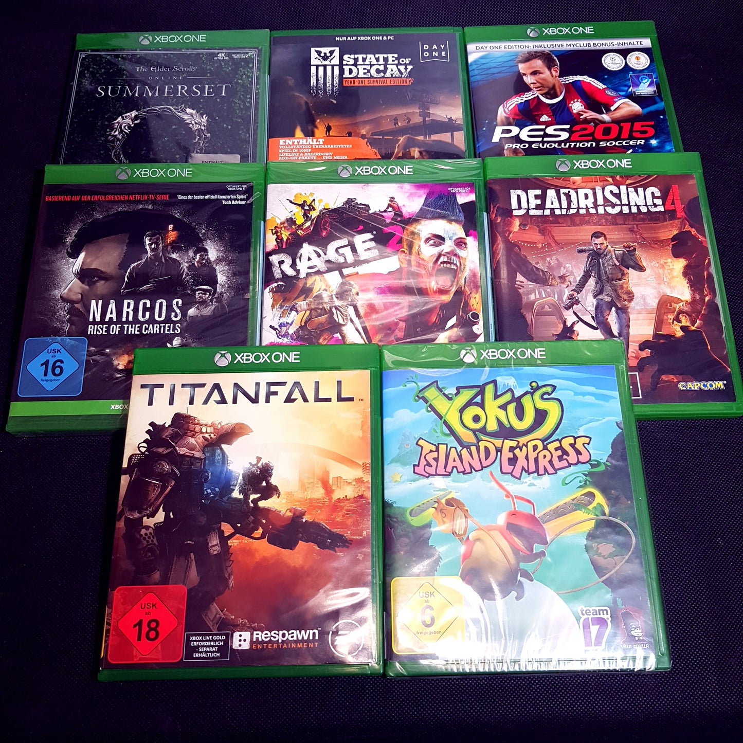 Microsoft Xbox Konsole weiß 500GB + Controller + 8 Spiele - gebraucht
