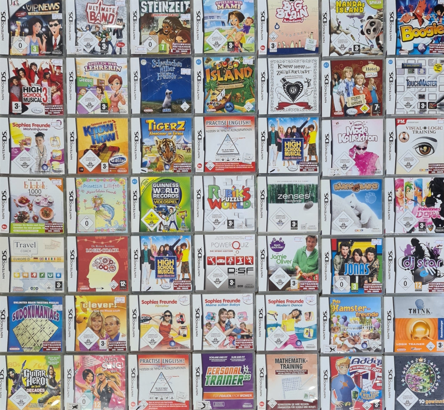 Nintendo DS Spiele (49 Stück) - gebraucht mit OVP