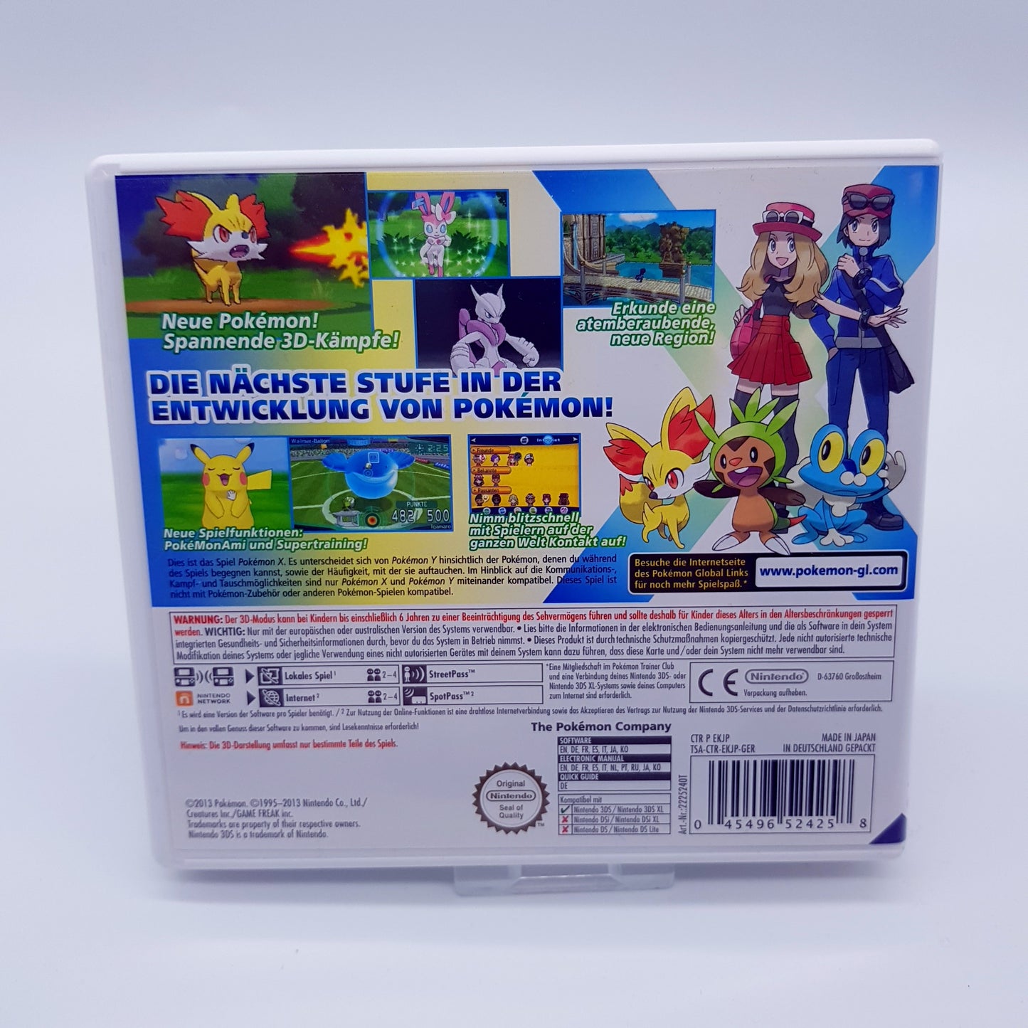 Nintendo 3DS - Pokemon X - gebraucht